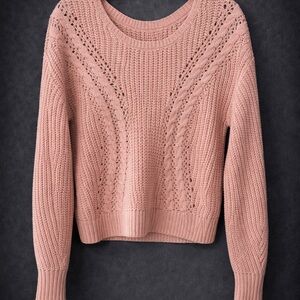 No Boundaries Blush Knit Women's Sweater